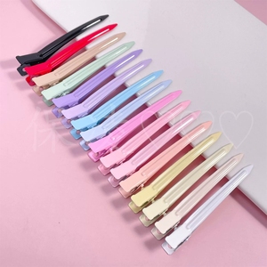Premium Bonbons Métal Bec De Canard Poignée De <span class=keywords><strong>Cheveux</strong></span> Sans Plis Moelleux Épingles À <span class=keywords><strong>Cheveux</strong></span> Coiffure Maquillage Section Salon Canard Alligator <span class=keywords><strong>Pinces</strong></span> À <span class=keywords><strong>Cheveux</strong></span> - Product Image 6