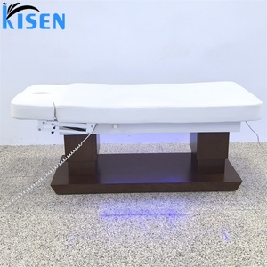 KISEN Modern Electric Foot Control Optional Curved Lash Beds Luxury Professional Massage Beds Head Spa 4 Motor Beauty Bed - Product Image 4