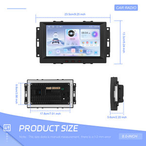 Hikity Autoradio Android 8 pouces 2 + 64G Autoradio pour Chrysler/Jeep/Dodge Wireless CarPlay Android Auto WiFi GPS OEM Vente en gros - Product Image 5