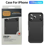 Étuis de téléphone portable robustes OTT-Box Defender Plain PC/TPU antichoc pour 18 17 Pro Max, armure hybride double couche, fabriqués en Chine