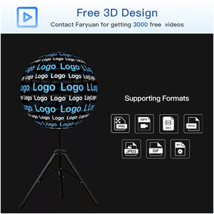 3D Fan 42CM WiFi <b>Projection</b> Video Upgrade Advertising Display Z1 Display Z1 - Product Image 5