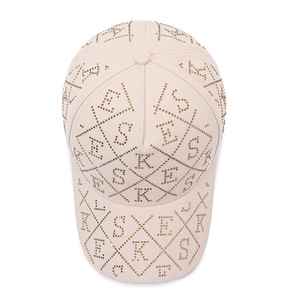2025 Primavera Verano gorra de béisbol de moda con letras de diamantes de imitación gorra de protección solar de moda todo-fósforo red tentación roja nuevo <span class=keywords><strong>INS</strong></span> - Product Image 3