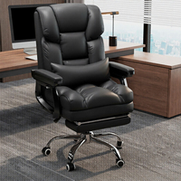 Chaise de bureau ergonomique moderne à dossier haut Boss, confortable pour les longues sessions d'ordinateur, canapé inclinable, siège décontracté pour la maison et le bureau