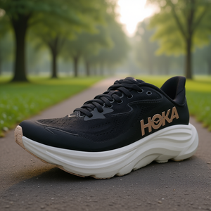 Zapatillas de Running para Mujer Hoka Clifton 10, Color Negro y Oro Rosa, Parte Superior de Malla, Entresuela de EVA, Suela de Goma, Temporada de Primavera - Product Image 2