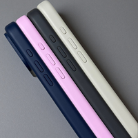 Coque en silicone antichoc pour iPhone 17 Pro Max avec protection d'écran intégrée en silicone liquide – Housse arrière de protection pour iPhone 17