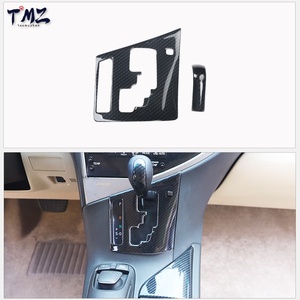 12Pcs Kit Penutup Trim Interior Serat Karbon Hitam untuk Lexus RX 2009-2014, Stiker Dekoratif Panel Pintu Dasbor untuk Mobil Setir Kiri - Product Image 3