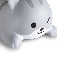 Repose-poignet ergonomique pour souris et clavier, motif chat gris, pour ordinateur, coussin de coude, repose-bras, fournitures de bureau Kawaii