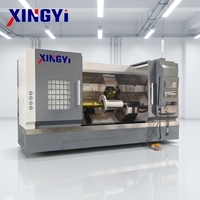 Torno CNC de Cama Inclinada de Alta Resistencia TCK800, 950 Nm de Alto Torque para Torneado y Mandrinado de Componentes Metálicos Grandes, Equipo CNC de Precisión