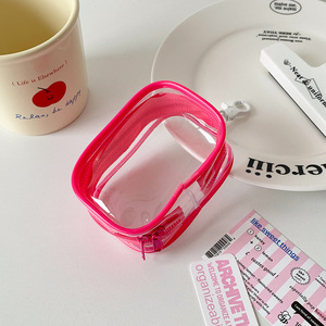 10cm PVC Búp Bê Pouch rõ ràng sáng mù Túi rõ ràng mù Hộp túi với <span class=keywords><strong>Keychain</strong></span> màu trong suốt Mini lưu trữ đồ chơi túi - Product Image 5