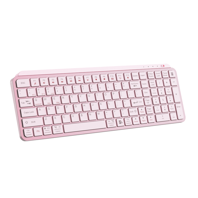 Full Sized Keyboard Dual Mode (2.4G+BT1+BT2) with Multi-Device Rechargeable Keyboard Wireless.