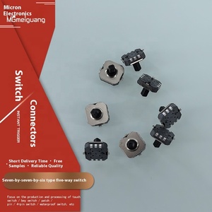 Nút nhấn đầu đồng IP65 cấp 1NO kết hợp tạm thời 12V không thấm nước bằng thép không gỉ nhựa đỏ xúc giác chuyển đổi 6.2*6.2mm - Product Image 6