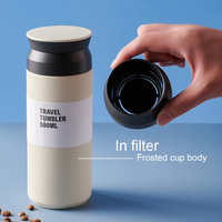 Thermos portable de style japonais Kinto, 350 ml, en acier inoxydable, gobelet de voyage pour café, bouteille d'eau, tasse, infuseur à thé thermique personnalisé