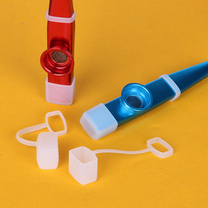 Funda protectora de silicona para kazoo metálico, accesorio antipolvo para ensayo de instrumentos musicales - Product Image 3