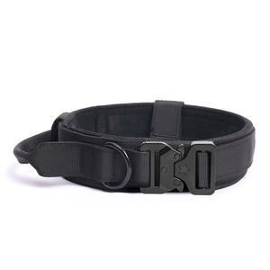 En Stock 4cm <span class=keywords><strong>Collar</strong></span> de perro de combate resistente Fácil liberación rápida Hebilla de metal <span class=keywords><strong>Collar</strong></span> de perro táctico - Product Image 4