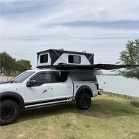 Tente de toit de voiture imperméable en aluminium pliable avec auvent rigide pour camionnette personnalisée