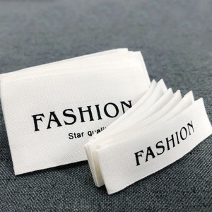 Tùy Chỉnh Thiết Kế Riêng Tên Thương Hiệu Logo Tag Mật Độ Cao Quần Áo May Mặc Damask Satin Vải Kích Thước Cổ Dệt In Nhãn - Product Image 6