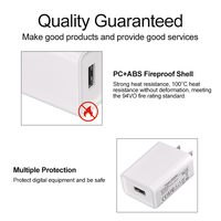 Portable 5V2A US Plug chargeur mural charge rapide 10W sortie Cube adaptateur USB accessoires de téléphone portable pour la livraison directe