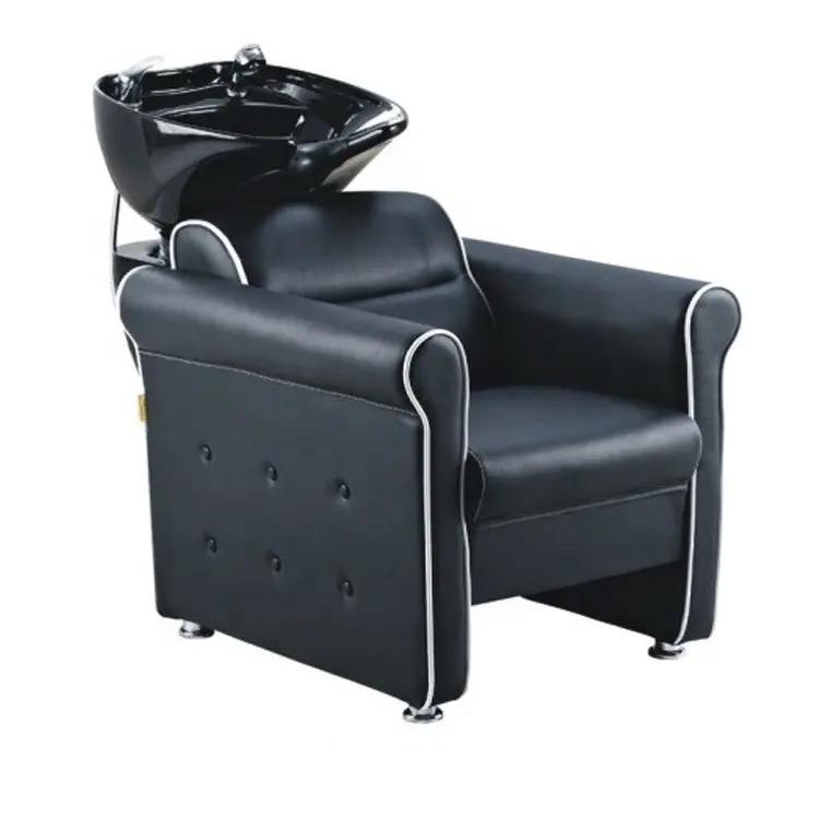 Siman fertige Frisur Schönheit rot und schwarz hochwertige Shampoo Stuhl Bett mit Shiatsu Massage auf der Rückseite