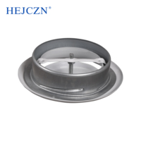 Vanne à disque en fer pour climatisation centrale CVC, couvercle de prise d'air pour conduit de ventilation, installation facile