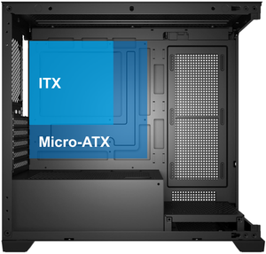Boîtier d'ordinateur <span class=keywords><strong>de</strong></span> jeu avec panneaux avant et latéraux en verre trempé sans couture, support <span class=keywords><strong>de</strong></span> <span class=keywords><strong>radiateur</strong></span> <span class=keywords><strong>de</strong></span> 360 mm, boîtier PC ATX avec bande RGB en Big Foot - Product Image 4
