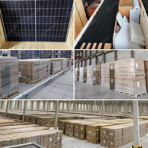 Panneau solaire bifacial 455W 440W 450W Technologie PERC Certifié TUV CE pour stock italien N-Type Topcon Bipv HJT Demi-cellule 550W Solaire - Product Image 4