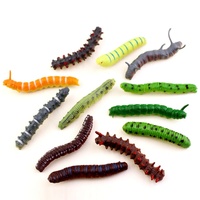 Verssagiles en plastique, insectes amusants, blagues et farces, cadeau d'Halloween, jouets pour enfants, modèles d'insectes miniatures, chenilles en plastique