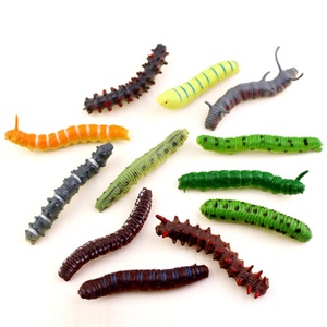Verssagiles en plastique, insectes amusants, blagues et farces, cadeau d'Halloween, jouets pour enfants, modèles d'insectes miniatures, chenilles en plastique - Product Image 5