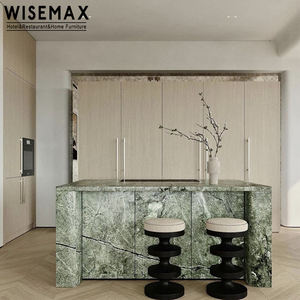 WISEMAX mobilya fransız tarzı tasarım ev mobilyası ahşap çerçeve yumuşak koltuk yuvarlak siyah sandıklı tabure sandalye daire otel için - Product Image 2