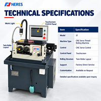 Machine à rouler les filets CNC entièrement automatique Neres, haute capacité, pour la production en série de filetages uniformes et moletés