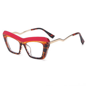 新しいブルーライトブロッキングアイウェアTr90キャットアイメタルテンプル眼鏡フレームアイプロテクション安全女性メガネ - Product Image 6