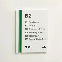 Plaques de porte personnalisées DakeSign en acrylique moderne, écologiques, résistantes à l'eau, couleurs personnalisées, logo, appartement, salle de bain