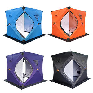 Tente de pêche sur glace d'hiver, abri imperméable à ouverture rapide entièrement automatique, monocouche, résistant au froid, pour plusieurs personnes, pour camping en extérieur - Product Image 6