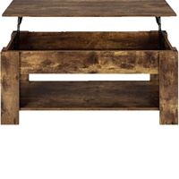 Table basse réglable et rétractable en bois massif avec structure métallique, style moderne et simple, pour salon domestique, offre exclusive transfrontalière