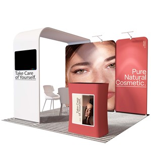 Cabina de exposición de exhibición comercial emergente para interiores de 10 pies Cabina DE FOTOS portátil - Product Image 3