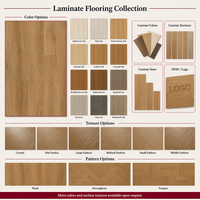 Lantai Laminasi Klik Kedap Air Inti HDF 8mm Grosir untuk Penggunaan Interior Ruang Tamu dan Kamar Tidur Modern