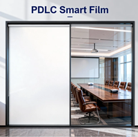 Ventes chaudes Film intelligent PDLC électronique Alimentation électrique avec télécommande Films Filmbase pour la protection de la vie privée des fenêtres en verre de bureau