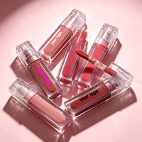 Rouge à lèvres liquide mat personnalisé avec logo, gloss hydratant, gloss nude végétalien, rouge à lèvres liquide transparent brillant, gloss à lèvres en marque privée