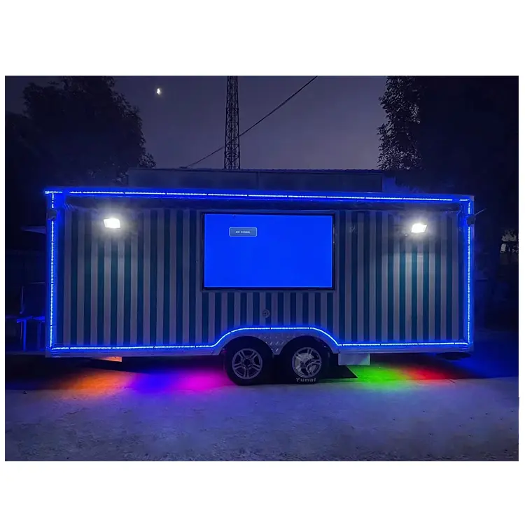 Hot Selling Coffee Taco Fast Food Truck Kiosk Juice Hot Dog Food Trailer Fully Equipped With Fully Kitchen Equipment