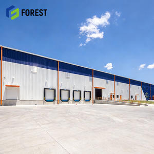 Bâtiment d'entrepôt préfabriqué en acier de fabrication chinoise, structure à ossature longue portée, conception de grille, cadre de haute qualité, atelier bas, bureau - Product Image 1