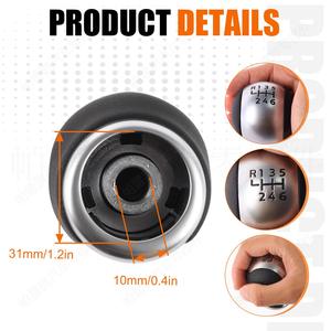 Pommeau de levier de vitesse Ford 6 vitesses en alliage d'aluminium ergonomique pour Fiesta 2017-2020 Puma 2020-24 - Product Image 4