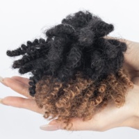 Cheveux humains en vrac 100% naturels, double tirage, non traités, pour tressage, sans trame, Afro Kinky