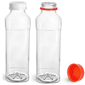 250ml PET juice bottles Plastic HPP compliant Plastic Beverage Bottles with Cap