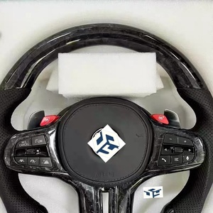 Volant personnalisé M Sport en cuir et fibre de carbone pour <span class=keywords><strong>BMW</strong></span> G30 G11 G12 G20 G31 G38 G05 G21 G82 G80 G02 X3 G01 M3 M4 M5 - Product Image 2