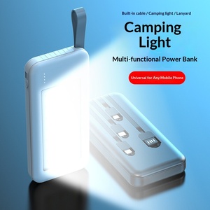 Banco de Energía Portátil de Iones de Litio de Gran Capacidad (30000 mAh) con Cable Integrado, Nuevo Estilo, QC 2.0, Múltiples Salidas USB, Logotipo Impreso - Product Image 2