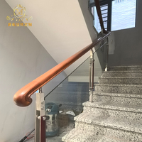 Escalier en spirale intérieur de luxe sur mesure MEIXI pour bureau à domicile, garde-corps en verre moderne, main courante en PVC, fixation murale, résistant à la rouille, garantie 1 an
