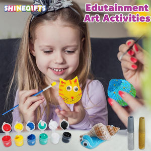 Handgemachte Schulkinder Sea Shell Malerei Kit Kunst handwerk Geschenke Diy Craft Aktivitäten Malerei Kits für Jungen und Mädchen - Product Image 6