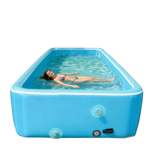 400x300x120 सेमी त्वरित मुद्रास्फीति उद्यान पिछवाड़े df स्विमिंग पूल इनफ्लैटेबल वर्ग पूल परिवार आकार - Product Image 1