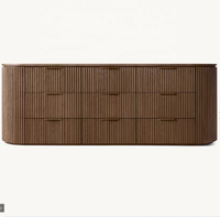 Armoire de bureau de luxe autoportante en acier inoxydable moderne avec 9 tiroirs, panneau en MDF et bois de chêne massif, couleur personnalisable, pour chambre et salon