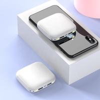 Mini Power Bank sans fil ultra-mince Type C 10000mAh, petit et pas cher, ensemble cadeau pour téléphones mobiles