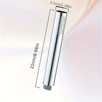 Ensemble simple buse cylindrique manuelle pommeau de douche à pression à main finition chromée accessoires de robinet de salle de bain modernes